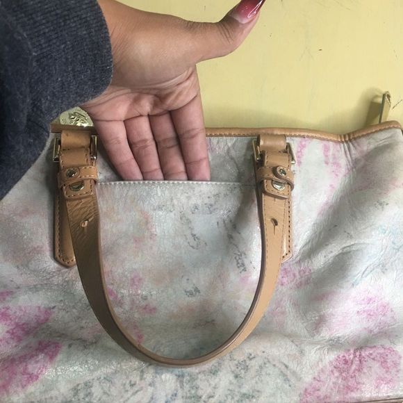 Brahmin Talitha Floral Gloss Shoulder Purse with Crossbody Strap - Picture 6 of 16